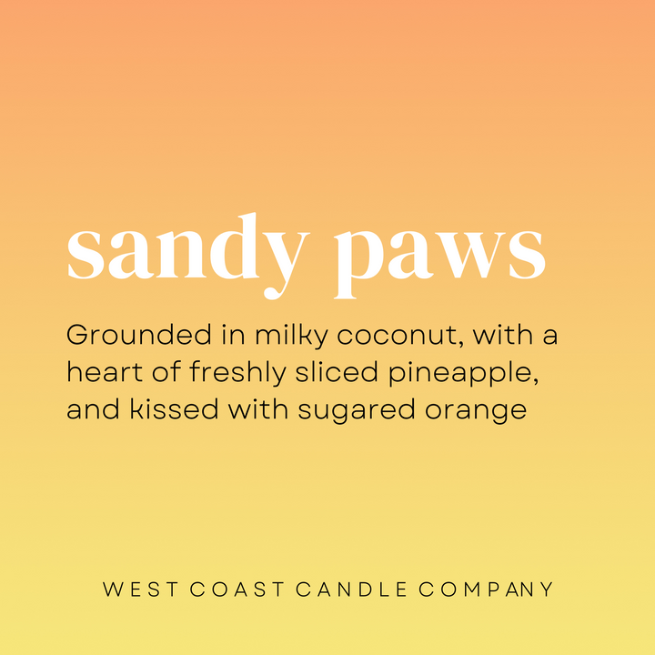 Sandy Paws Small Candle